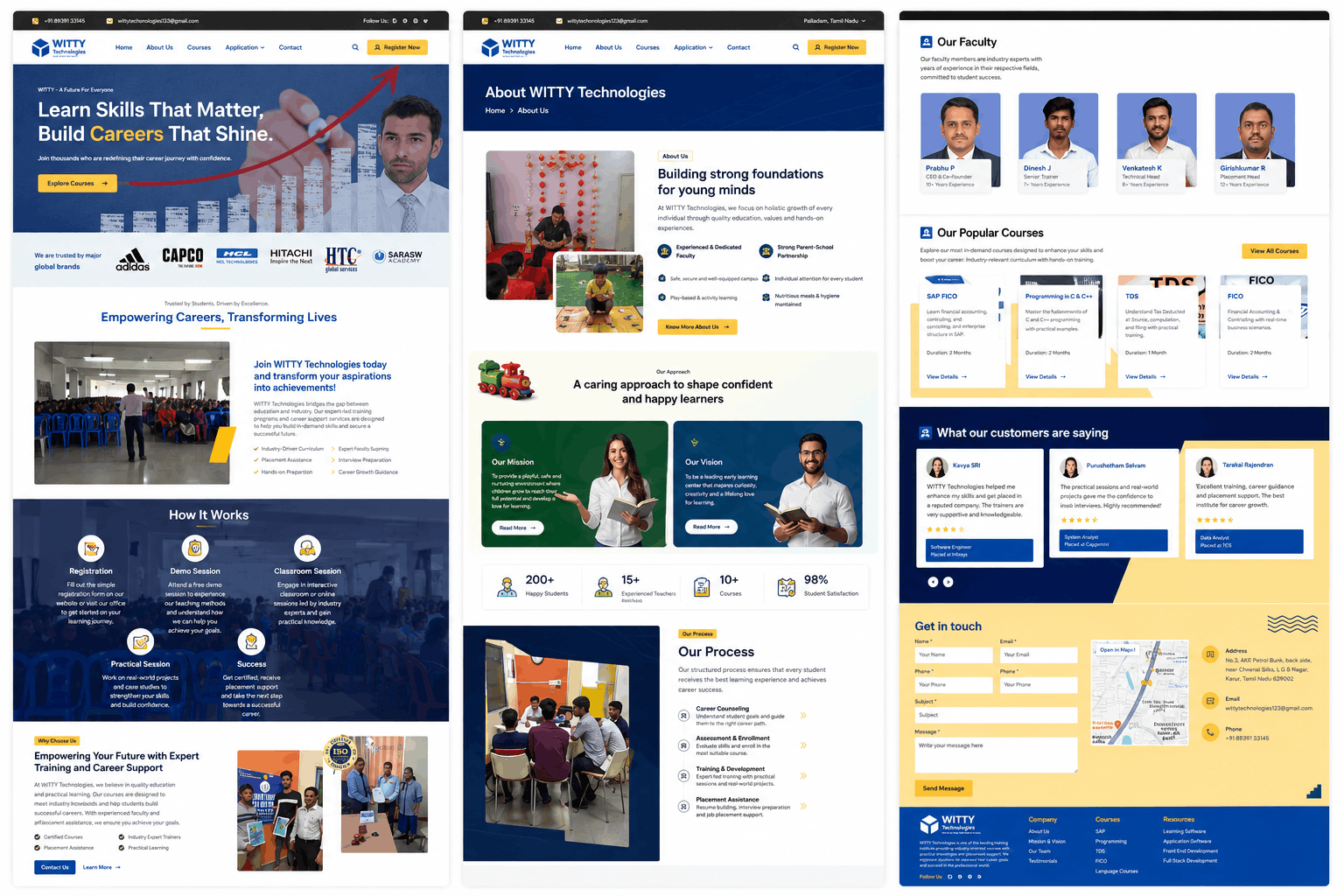 Service listing and service detail pages built for easy content management and SEO-optimised discoverability